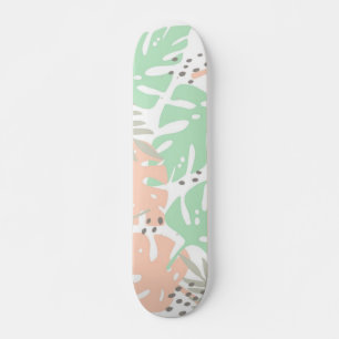 Löv mönster mini skateboard bräda 18,5 cm