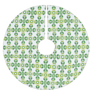 Löv Mönster, Mönster i Löv, Grönt Löv Julgransmatta Borstad Polyester