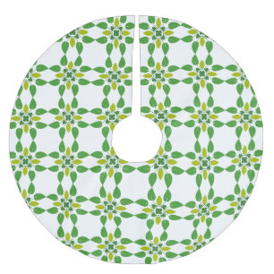 Löv Mönster, Mönster i Löv, Grönt Löv Julgransmatta Borstad Polyester