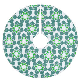 Löv Mönster, Mönster i Löv, Grönt Löv Julgransmatta Borstad Polyester