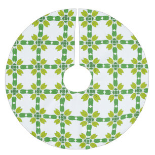 Löv Mönster, Mönster i Löv, Grönt Löv Julgransmatta Borstad Polyester