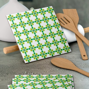 Löv Mönster, Mönster i Löv, Grönt Löv Kakelplatta