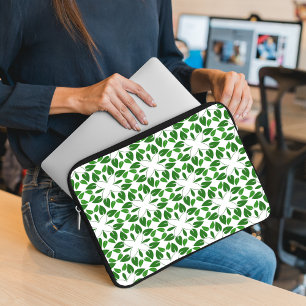 Löv Mönster, Mönster i Löv, Grönt Löv Laptop Fodral