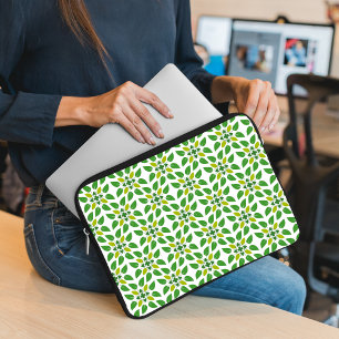 Löv Mönster, Mönster i Löv, Grönt Löv Laptop Fodral