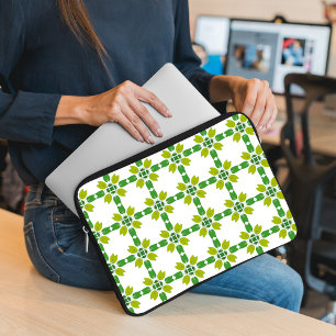 Löv Mönster, Mönster i Löv, Grönt Löv Laptop Fodral