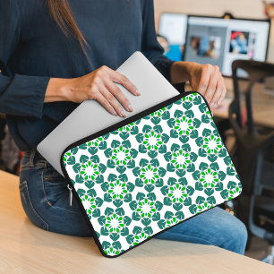 Löv Mönster, Mönster i Löv, Grönt Löv Laptop Fodral