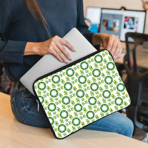 Löv Mönster, Mönster i Löv, Grönt Löv Laptop Fodral