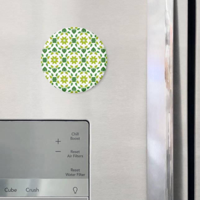 Löv Mönster, Mönster i Löv, Grönt Löv Magnet (In Situ (Fridge))