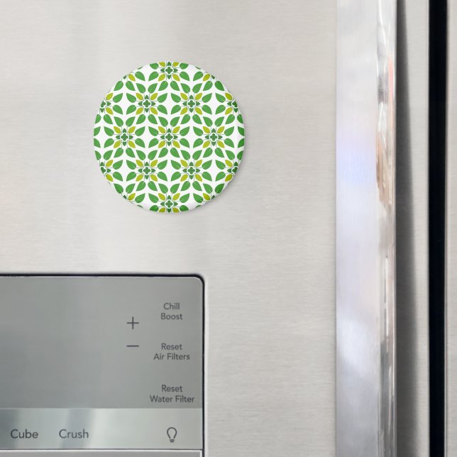 Löv Mönster, Mönster i Löv, Grönt Löv Magnet (In Situ (Fridge))