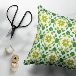 Löv Mönster, Mönster i Löv, Grönt Löv Prydnadskudde