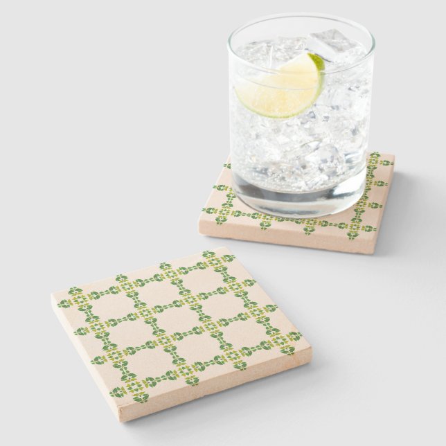 Löv Mönster, Mönster i Löv, Grönt Löv Stenunderlägg (Sidan)