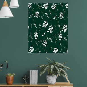 löv mönster poster