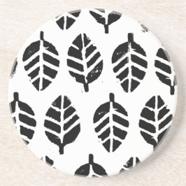 Löv Mönster Potato Print Sandstone Underlägg