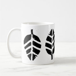 Löv Mönster potatutskrift Kaffemugg