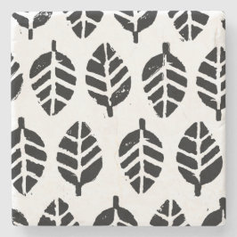 Löv Mönster potatutskrift Stenunderlägg