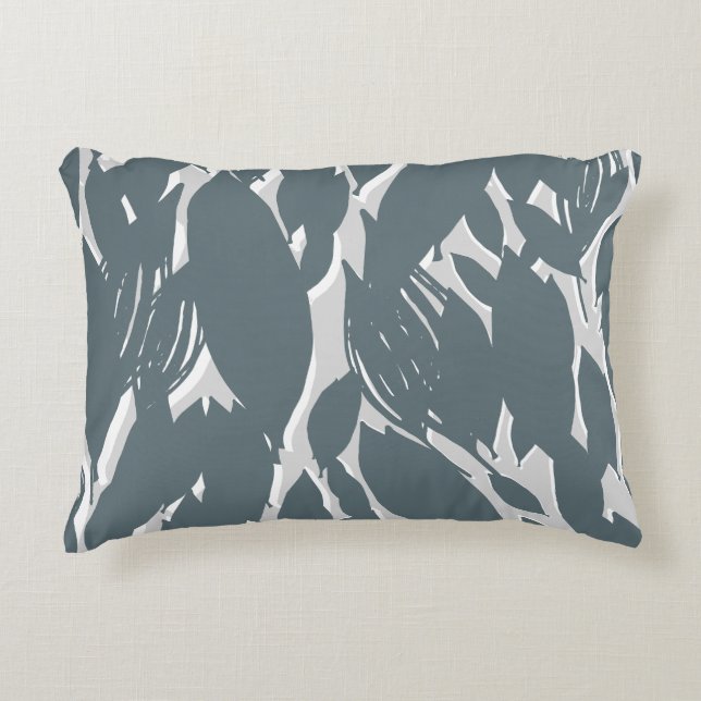 Löv Mönster Prydnadskudde (Framsidan)