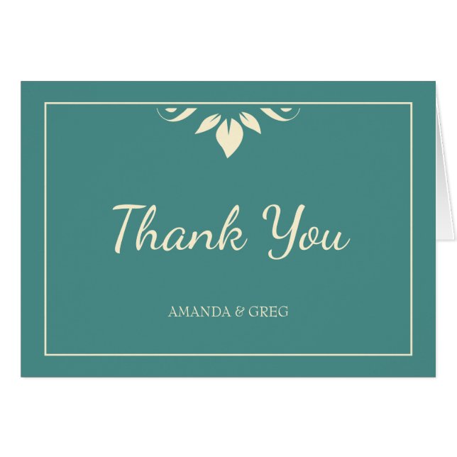 Löv Motif Tack OBS Kort (Framsidan Horizontal)