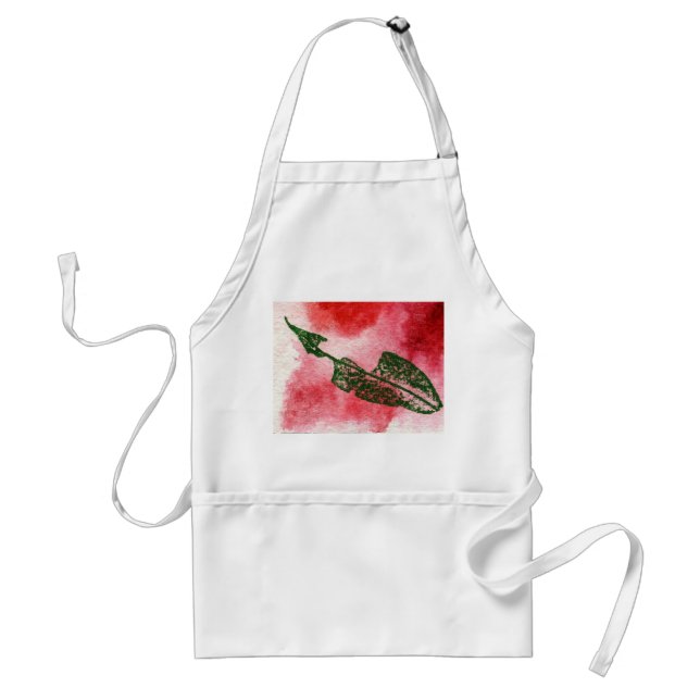 Löv naturutskriften Apron Förkläde (Framsidan)