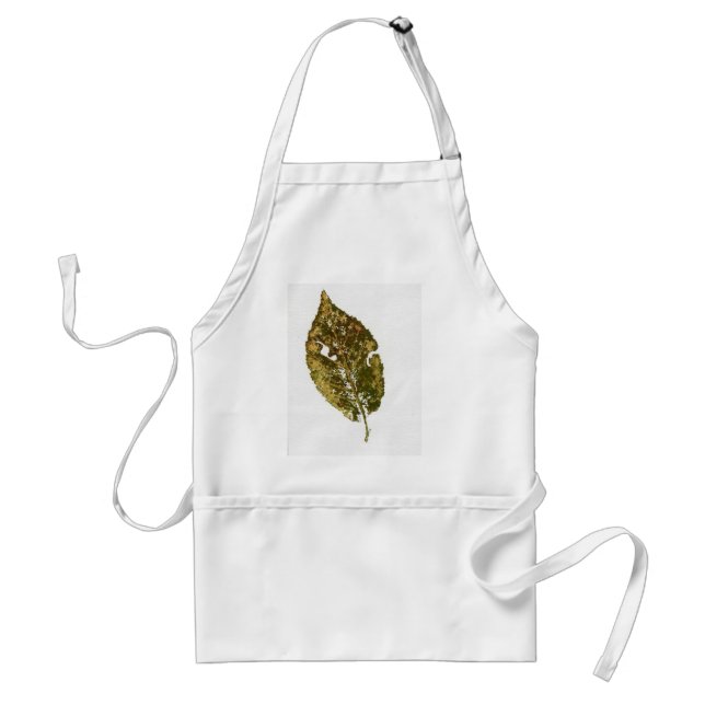 Löv naturutskriften Apron Förkläde (Framsidan)