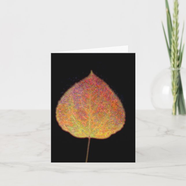 Löv Notecard Kort (Framsida)