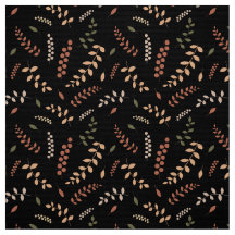 Löv och bär på svart