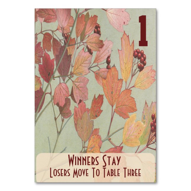 Löv och Berries Bunco #1 Bordsnummer (Framsidan)