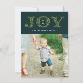 Löv och Berries Helgdag Photo Card Julkort