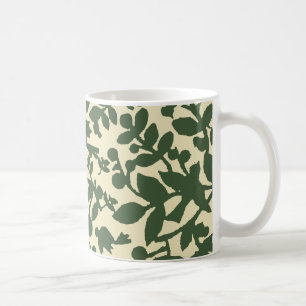 Löv och fåglar kaffemugg