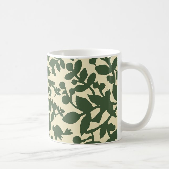 Löv och fåglar kaffemugg (Höger)