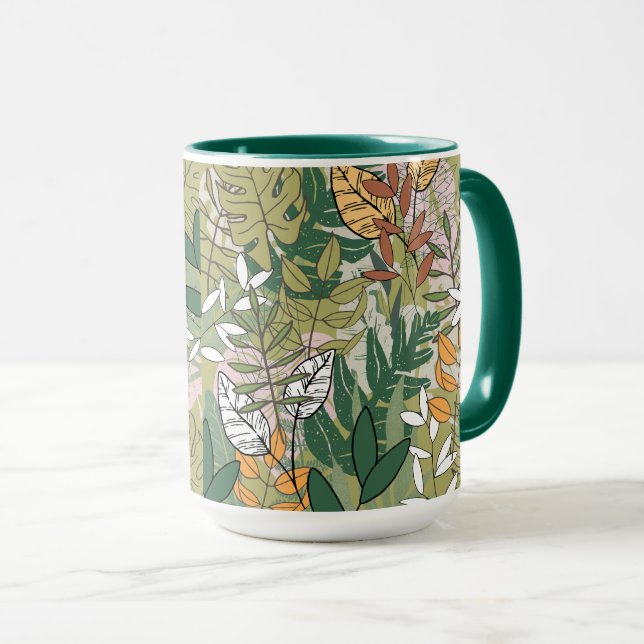 Löv och gräs mugg (Framsida höger)