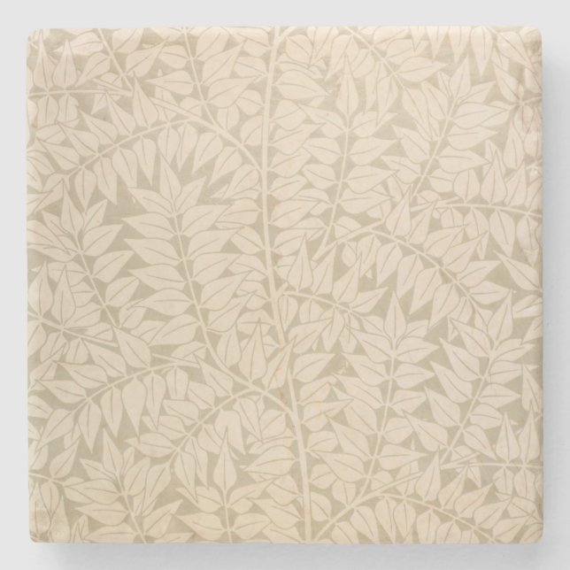 Löv och Gren Mönster (av William Morris) Stenunderlägg (Framsidan)