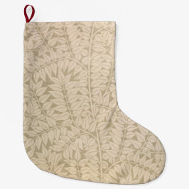 Löv och Gren Mönster (av William Morris) Stor Julstrumpa