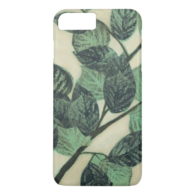 Löv och Grenar på Cream Background Case-Mate iPhone Skal (Baksida)