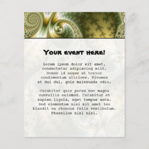 Löv och Guld - Fractal Art Flygblad