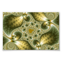 Löv och Guld - Fractal Art