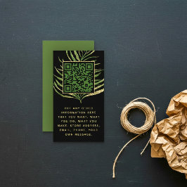 Löv och QR-kod infogas för kundorder. Tilläggskort