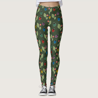 Löv och skalbagge leggings