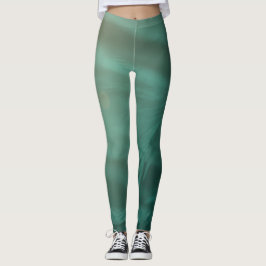 löv- och växthyllor av mystisk grönt leggings