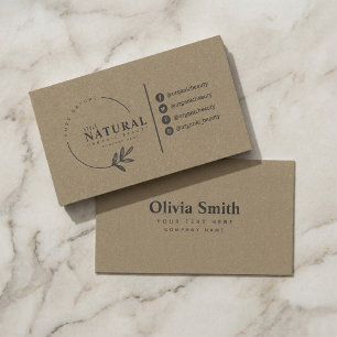 Löv Organic Beauty Affärskort Visitkort