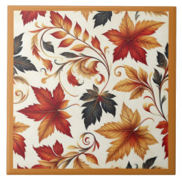 Löv på hösten kakelplatta