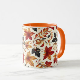 Löv på hösten mugg