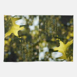 Löv på morgonen solljusskild från Isaiah Kökshandduk