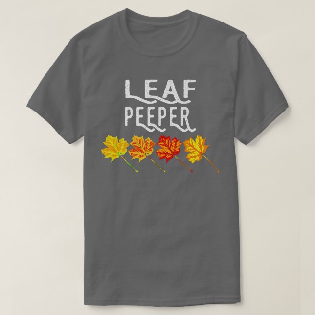 Löv Peeper Hösthösthöftspensfall FoliageT-Shirt T Shirt (Design framsida)