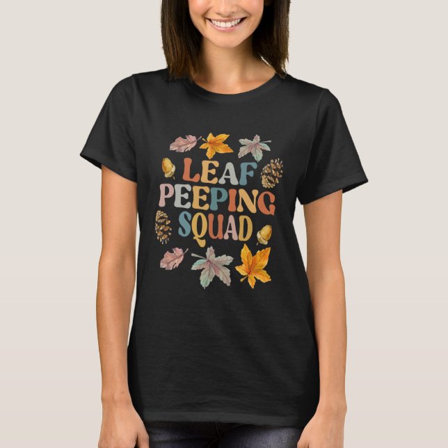 LÖV PEEPER SQUAD Fall Foliage Löv Peeping Fall S T Shirt (Framsida)