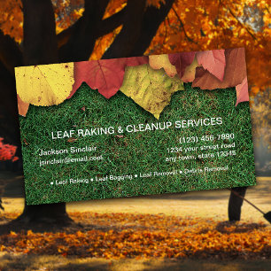 Löv Raking and Cleanup Visitkort
