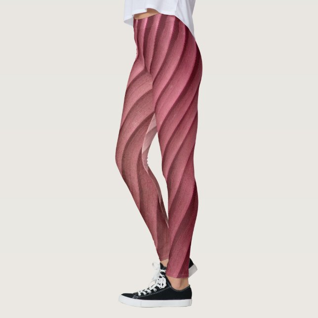 Löv Red Diagonal Leggings (Vänster)