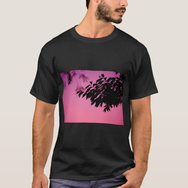 Löv Silhuetter Natur T-shirt (Framsida)