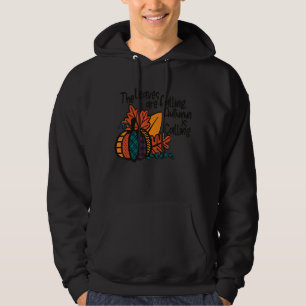 Löv sjunker Pumpkin Öl påstår att det faller Hoodie