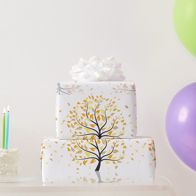 Löv som sjunker från Träd Presentpapper (Skapare uppladdad)