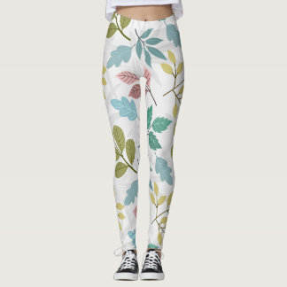 Löv sömlös mönster leggings